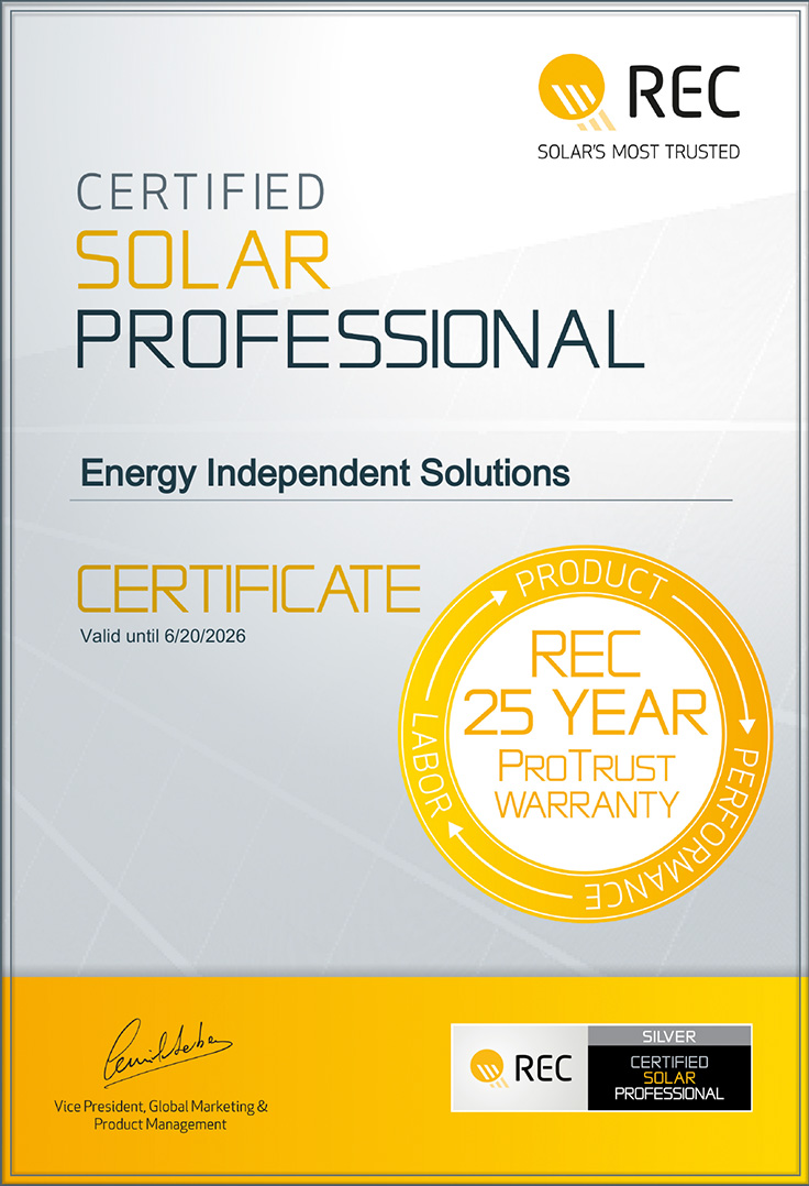 REC Certified Solar Installers